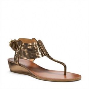 Coach Leather wedge Sandals